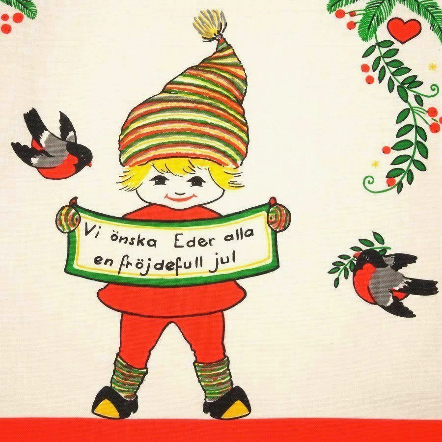 【皆さんにとって良いクリスマスでありますように｜スウェーデンのヴィンテージタペストリー】- 福岡｜エッグプラント・エッグ｜北欧のビンテージ
