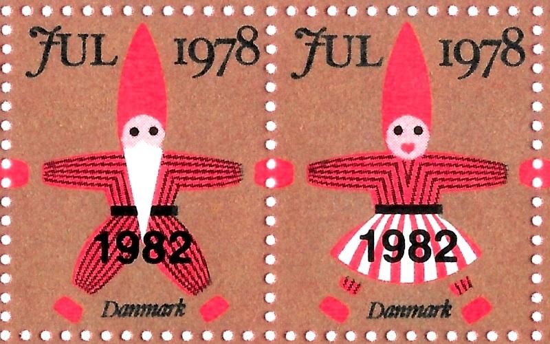 レア!!　デンマーク クリスマス シール デンマーク クリスマス シール （1980年／1シート50枚）/Danish