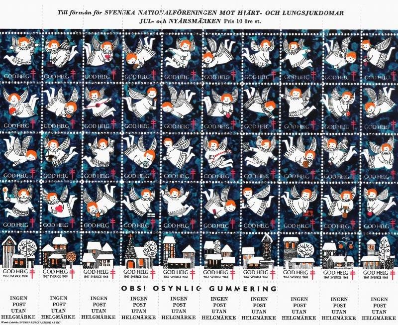 アメリカ【100シート】1968年 ヴィンテージ　クリスマスシール100シート アメリカ【100面シート】1968年 ヴィンテージ クリスマスシール