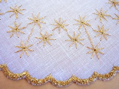 星キラキラ手刺繍 透け感ワンピ????ヴィンテージ