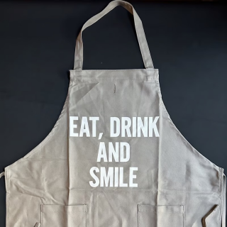 DRESSSENץ<br>
㿷TYPEWPASBE3<br>W POCKET<br>
EAT, DRINK AND SMILE<br>SMOKY BEIGE