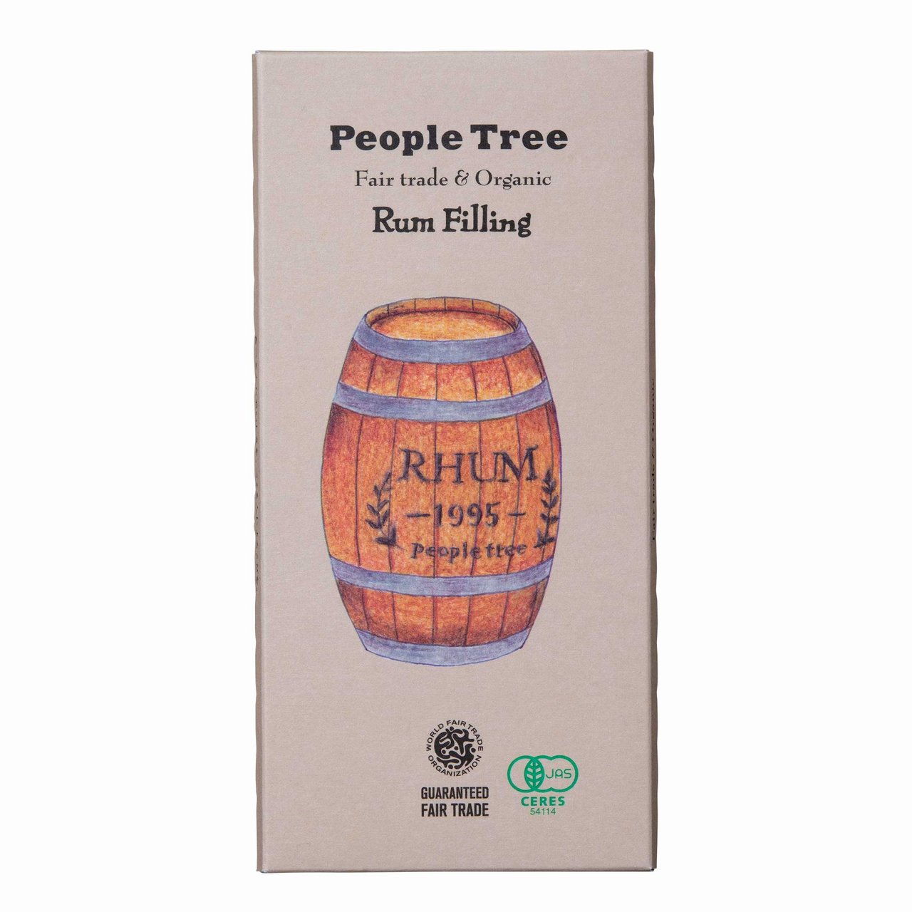フェアトレード・フィリングチョコレート　ラム フィリング 100g【People Tree/ピープルツリー】