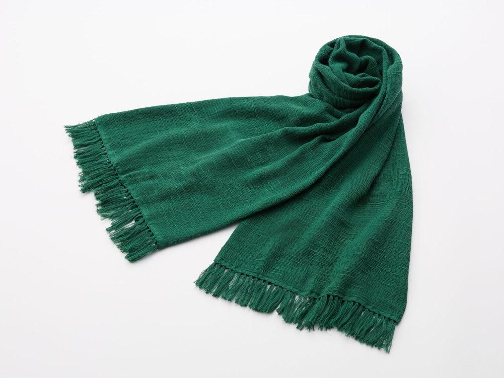 今治ショール スラブ＜1＞瀬戸内ブルー【みやざきタオル】 - やさしい