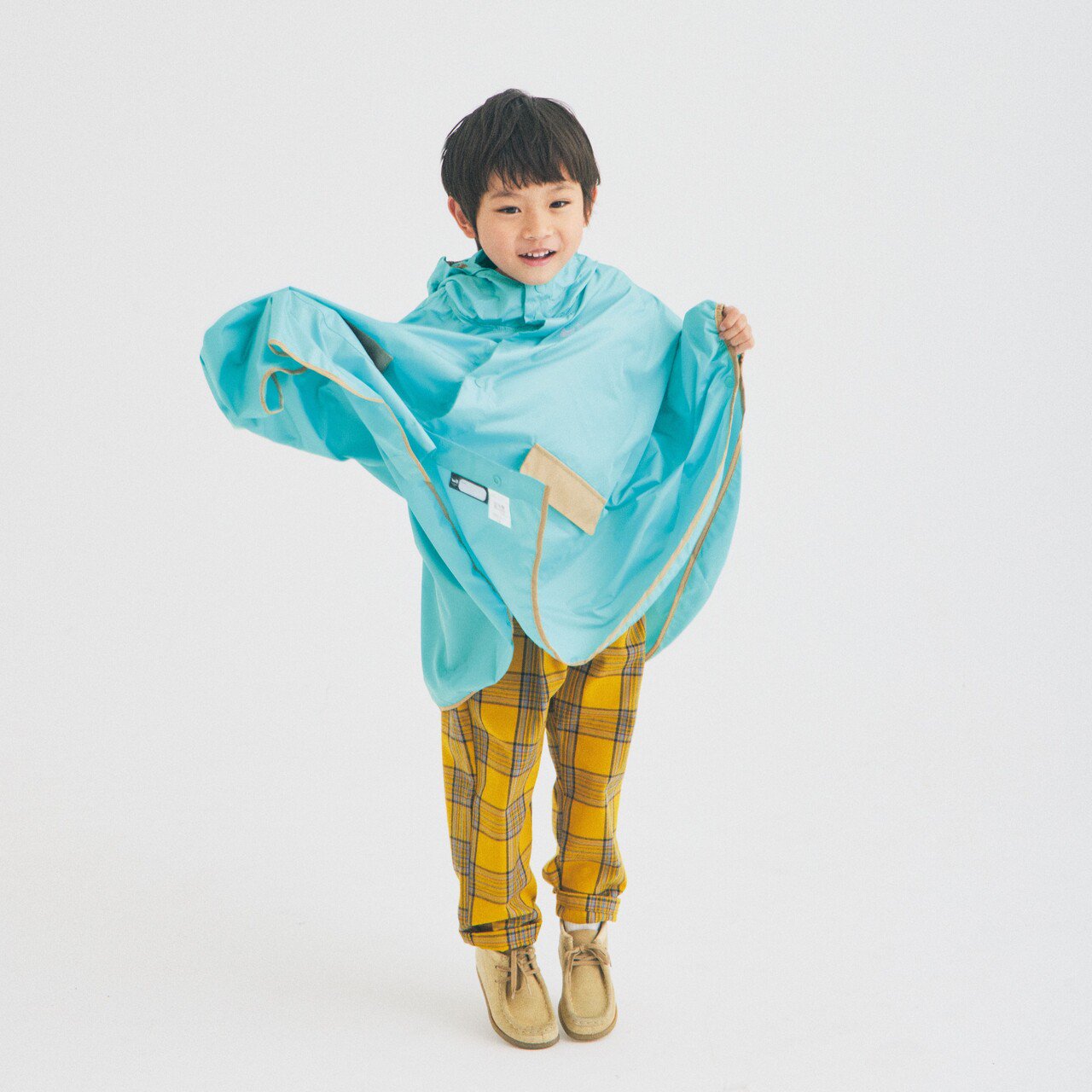 RE:PET KIDS Poncho キッズ ポンチョ＜ターコイズ＞D-637801-TQ 【U