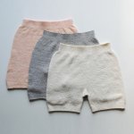 【T-1521】オーガニックコットン 無縫製ショートパンツ＜生成り/グレー/ピンク＞【ORGANIC GARDEN】<img class='new_mark_img2' src='https://img.shop-pro.jp/img/new/icons57.gif' style='border:none;display:inline;margin:0px;padding:0px;width:auto;' />