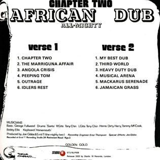 African Dub All-Mighty Jamaica盤 レコード RE) AFRICAN DUB ALL MIGHTY chapter 2 / JOE GIBBS AND THE