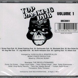 CD) TOP RANKING DUB VOLUME 1 / THE REVOLUTIONARIES - MORE