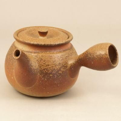 備前焼 横手急須 備前焼横手急須