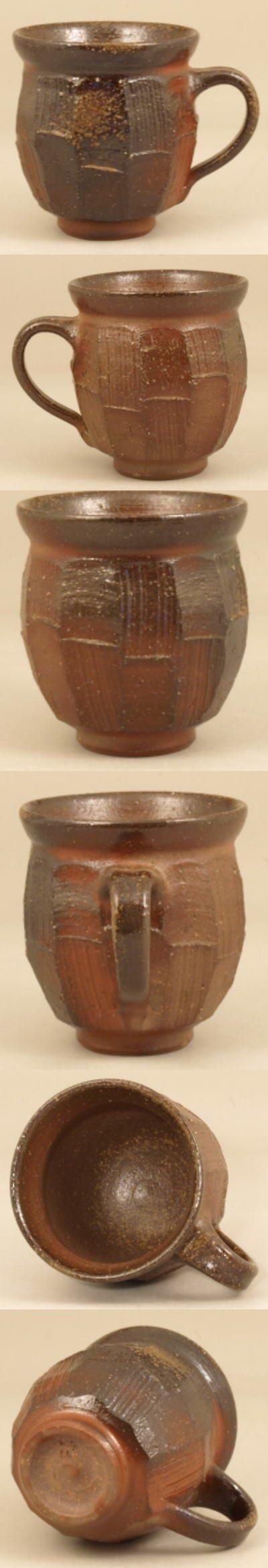 備前焼　ペア　マグカップ 備前焼 ペアマグカップ【緋襷(ヒダスキ)/C】 | 岡山県備前市