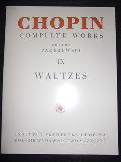 ショパン Frederic Chopin / ワルツ集 パデレフスキ版 （解説は英語のみ） - 楽譜専門のネット古本屋「鈴の音」