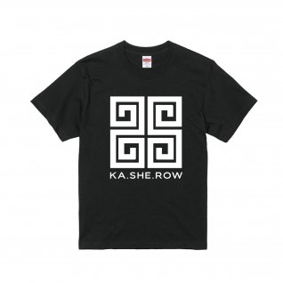KA・SHE・ROW   Tシャツ 黒×白