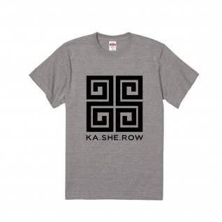 KA・SHE・ROW   Tシャツ グレー×黒