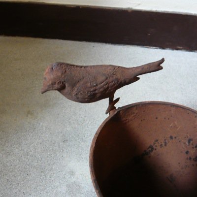 Small Flower Pot w/bird 2