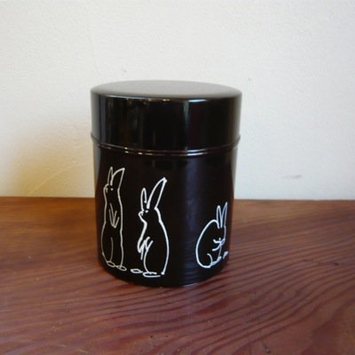 pomme dessin コーヒー缶（M）ダークブラウン 1