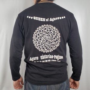 アガベ ‘笹の雪’ - デザイン  L/S Tシャツ　【受注生産品】