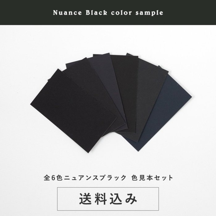 2695円 色見本セット＜ニュアンスブラック＞ 送料込（郵送）TAKARATORYOオリジナルカラー - 塗料の日塗工・マンセル値の色合わせの調色屋