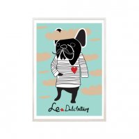 NICE MICE FOR YOU | FRENCH BULLDOG WEARING LOAF OF BREAD (Green) | A4 ȥץ/ݥξʲ