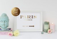 LOVELY POSTERS | PARIS ART POSTER (gold foil) | A3 アートプリント/ポスターの商品画像
