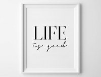 MOTTOS PRINT | LIFE IS GOOD | A3 ȥץ/ݥξʲ