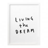 OLD ENGLISH CO. | LIVING THE DREAM (black/white background) | A4 ȥץ/ݥξʲ