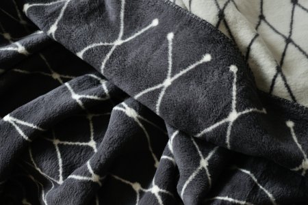 bastisRIKE | THE GRID - COTTON BLANKET (dark grey) | ブランケット