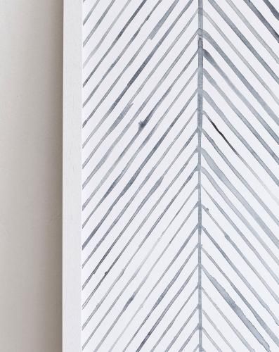 SILKE BONDE | LEAF LINES (blue) POSTER | アートプリント