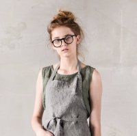not PERFECT LINEN | WASHED TRADITIONAL LINEN APRON (stripes) | エプロンの商品画像