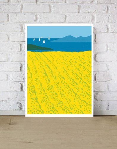 ANEK | IMMORTELLE FIELDS | アートプリント/ポスター (50x70cm)【北欧 カフェ レストラン インテリア おしゃれ】  - HAFEN ハーフェン | 北欧・ヨーロッパの雑貨・ポスターを扱う通販ショップ