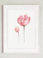 COLOR WATERCOLOR | Abstract Flower Peonies Art #3 | A3 ȥץ/ݥξʲ