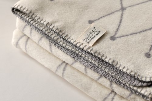 bastisRIKE | THE GRID - COTTON BLANKET (light grey) | ブランケット 北欧 シンプル グレー  インテリア