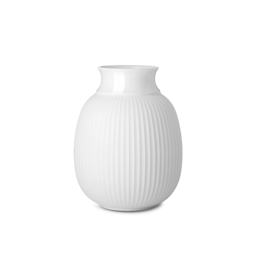 LYNGBY PORCELAIN | CURVE VASE H17.5cm (white) | フラワーベース/花瓶【北欧 デンマーク インテリア  リビング】 - HAFEN ハーフェン | 北欧・ヨーロッパの雑貨・ポスターを扱う通販ショップ