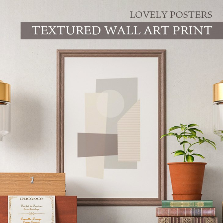 LOVELY POSTERS | TEXTURED WALL ART PRINT | A3 アートプリント
