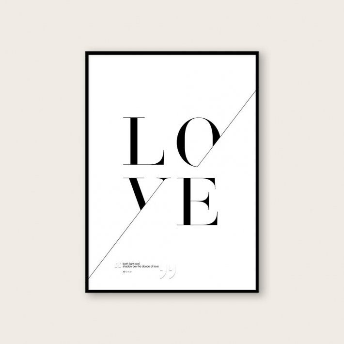 NOUROM | LOVE | アートプリント/ポスター (50x70cm)【北欧 シンプル