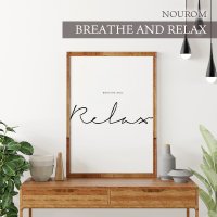 NOUROM | BREATHE AND RELAX | A3 アートプリント/ポスター 北欧 シンプル ミニマル インテリア おしゃれの商品画像