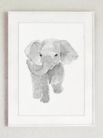 COLOR WATERCOLOR | Elephant Art Print #3 | A3 ȥץ/ݥξʲ