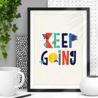 THE MOTIVATED TYPE | KEEP GOING (colourful) | A3 アートプリント/ポスターの商品画像