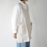 not PERFECT LINEN | SHORT SQUARE CROSS LINEN APRON (beige) | ץ ͥ  ʥ ȥ˥ ̲ 첤ξʲ