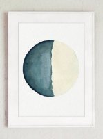 COLOR WATERCOLOR | Half Moon Art Print #1 | A3 ȥץ/ݥξʲ