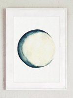 COLOR WATERCOLOR | Half Moon Art Print #3 | A3 ȥץ/ݥξʲ