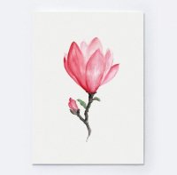 COLOR WATERCOLOR | Magnolia Art Print #1 | A3 ȥץ/ݥξʲ