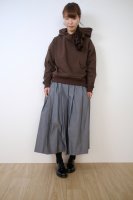 STAMP AND DIARY | タックギャザースカート (grey) | スカートの商品画像