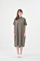 SALE 40%աthe last flower of the afternoon | 뱫(Τ) wide shirt dress (olive) | ԡξʲ