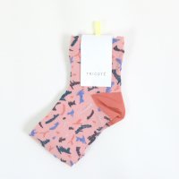 【SALE セール】Tricote | ペイントフロートソックス (pink) | ソックスの商品画像