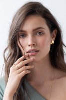 SALE 15%աShlomit Ofir | Cubism Post Earrings (gold) | ԥξʲ