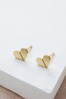 SALE 15%աShlomit Ofir | Origami Heart Earrings (gold) | ԥξʲ