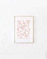 dear musketeer | GEOMETRIC BLUSH TILES ABSTRACT PRINT | A3 アートプリント/ポスター の商品画像