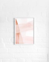 dear musketeer | BLUSH AND COPPER ABSTRACT PRINT | A3 アートプリント/ポスター 【北欧 リビング インテリア おしゃれ】の商品画像