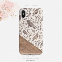 【ネコポス送料無料】SUGARLOAF GRAPHICS | BIRD LEAF FLORAL FOLK | iPhone XRケース【スマホケース アイフォン シンプル 北欧】の商品画像