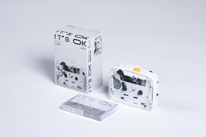 NINM Lab | IT'S OK Bluetooth 5.0 Cassette Player CLOUD | white