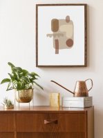 【SALE 20%オフ】STUDIO FAZZOLETTO | BROWN SHAPES | A3 アートプリント/ポスター【北欧 デンマーク シンプル おしゃれ】の商品画像